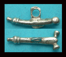 Phallic Pendent, Silvered, 1st-3rd Cent AD